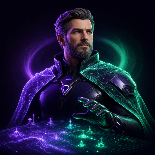 AI portrait of Battle Commander